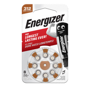 ENERGIZER 312 ZINC AIR TL8 BATTERIE PER APPARECCHI ACUSTICI CONF 8 Pz.